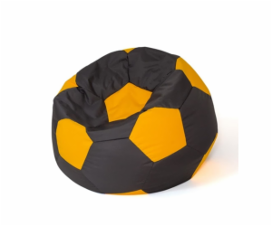 Sako bag pouffe Ball černo-žlutý XL 120 cm