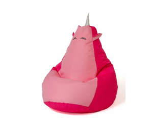 Sako taška pouf Unicorn růžovo-světle růžová XL 130 x 90 cm