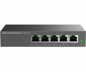 Grandstream GWN 7700P 5xGbE, 4xPOE, neřízený přepínač