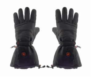 GLOVII Ski Leather, Vyhřívané rukavice, XL, čer