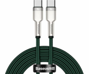 Kabel USB-C na USB-C Baseus Cafule, 100W, 2m (zelený)