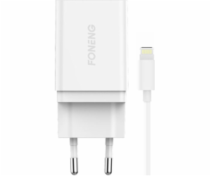 Rychlá nabíječka Foneng K300 1x USB 3A+ kabel USB Lightning