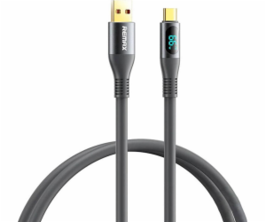 Kabel USB-C Remax Zisee, RC-030, 66W, 1,2 m (šedý)