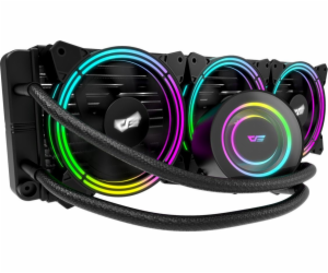 Darkflash TR360 PC vodní chlazení AiO RGB 3x 120x120 (černá)