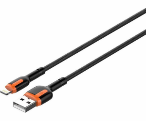 LDNIO LS531, USB - Lightning kabel 1 m (šedo-oranžový)