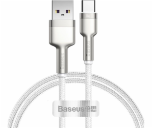 Kabel USB pro USB-C Baseus Cafule, 66 W, 1 m (bílý)