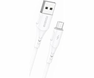 Kabel USB na Micro USB Foneng, x81 2,1A, 1 m (bílý)