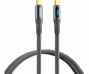 Kabel USB-C USB-C Remax Zisee, RC-C032, 1,2 m, 100 W, (šedý)