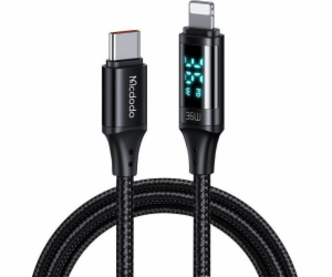 Kabel Mcdodo CA-1030 USB-C na Lightning, 36 W, 1,2 m (černý)