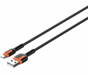 LDNIO LS532 USB - Micro USB 2m kabel (šedo-oranžový)