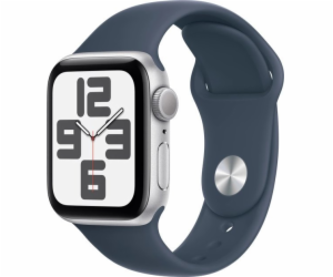 Chytré hodinky Apple Watch SE GPS 40mm Modrá S/M stříbrná