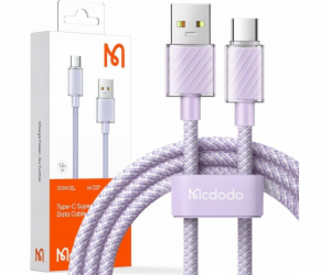 Kabel USB-A na USB-C Mcdodo CA-3655, 100W, 2m (fialový)