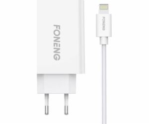 Rychlonabíječka Foneng 1x USB EU43 + kabel USB Lightning