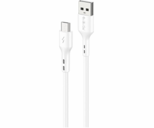 Foneng X36 USB kabel na Micro USB, 2.4A, 1m (bílý)