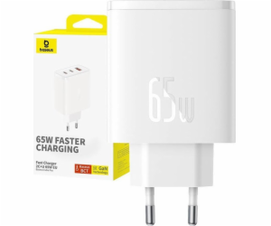 Nástěnná nabíječka Baseus OS-Cube Pro 2xUSB-C + USB, 65W ...