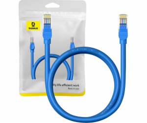 Kulatý kabel Baseus Ethernet RJ45, Cat.6, 1 m (modrý)