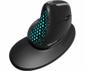 Drátová vertikální myš Delux M618XSU 4000DPI RGB