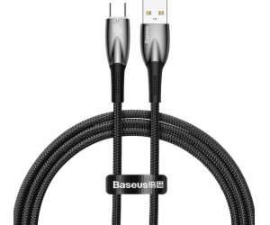 Kabel USB pro USB-C Baseus řady Glimmer, 100 W, 1 m (černý)