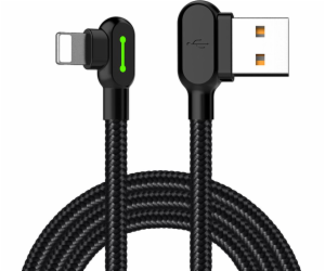 Kabel USB-Lightning, Mcdodo CA-4673, úhlový, 1,8 m (černý)