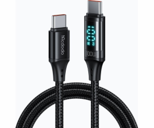 Kabel Mcdodo CA-1100 USB-C na USB-C, 100 W, 1,2 m (černý)