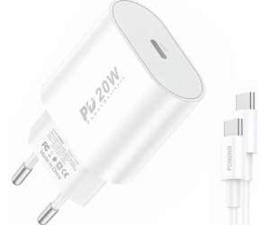 Rychlonabíječka Foneng 1x USB EU39 + kabel USB typu C