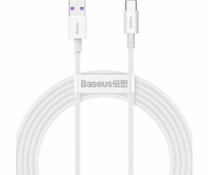 Kabel USB na USB-C řady Superior, 66W, 2m (bílý)