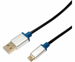 LogiLink USB-A - microUSB USB kabel 1 m černý (BUAM210)