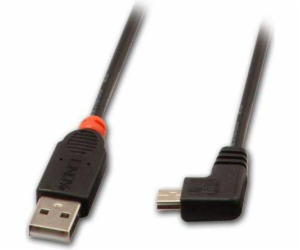 Lindy USB-A - miniUSB USB kabel 2 m černý (31972)