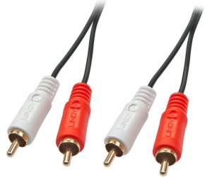 Lindy RCA (Cinch) x2 - RCA (Cinch) x2 kabel 1m černý (35660)