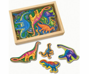 Dřevěné magnety Melissa & Doug – dinosauři (10476)