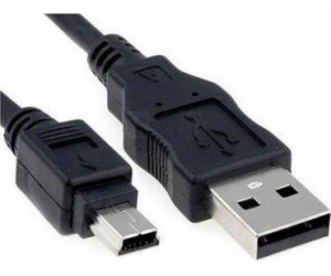 Akyga USB-A - miniUSB USB kabel 1,8 m černý (AK-USB-03)