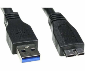 LAMA PLUS USB-A - microUSB USB kabel 0,5 m Černý