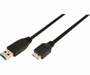 LogiLink USB-A - micro-B USB kabel 1 m černý (CU0026)