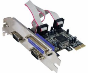 Longshine PCIe x1 řadič – 2x sériový port + 1x LPT (LCS-6...