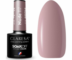 Claresa  Soak Off UV/LED Nude hybridní lak 117 5g