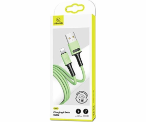 Usams USB-A – Lightning kabel 1 m zelený (69867-uniw)