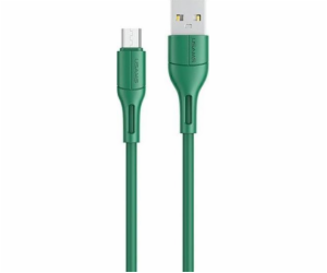 Usams USB-A - microUSB USB kabel 1 m Zelený (SJ502USB04)