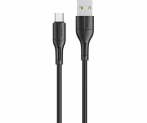 Usams USB-A - microUSB USB kabel 1 m černý (SJ502USB01)