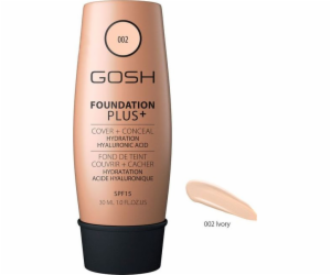 Gosh Foundation Plus+ 002 Ivory 30ml