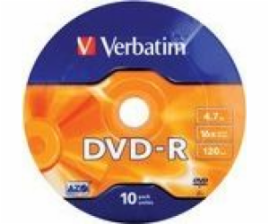 Verbatim DVD-R 4,7 GB 16x 10 kusů (43729)