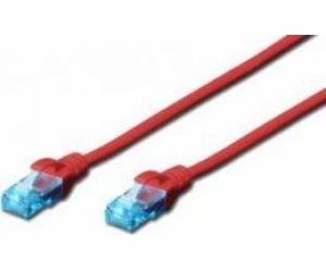 Digitus Patchcord DIGITUS UTP kat. 5e 30m PVC červený