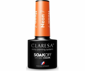 Claresa  Soak Off UV/LED Neon hybridní lak 7 5g