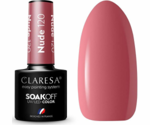 Claresa  Soak Off UV/LED Nude hybridní lak 120 5g