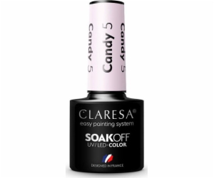 Claresa  Soak Off UV/LED Candy hybridní lak 5 5g