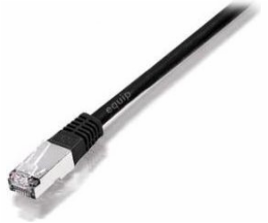 Equip Patchcord, S/FTP, Cat6A, 0,50 m, černý (605697)