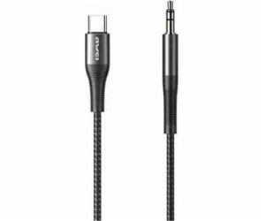 Awei USB-C USB kabel – mini Jack 3,5 mm černý (6954284001...