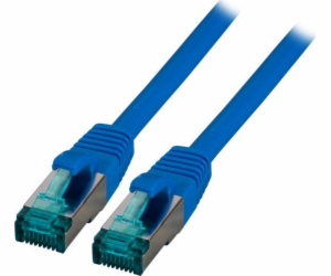 EFB  RJ45 Patchkabel S/FTP, Cat.6A, LSZH, 0,25m, modrý