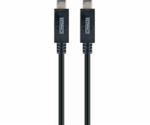 Schwaiger USB-C - USB-C kabel USB 1 m černý (LK101C531)