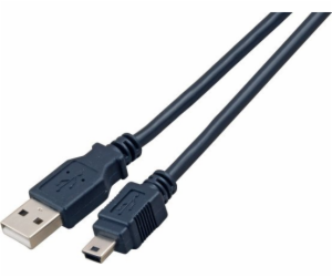 USB EFB USB-A - miniUSB kabel 3 m černý (K5250SW.3V2)