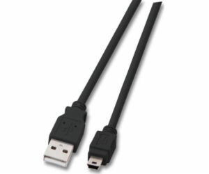 EFB USB-A - miniUSB kabel 0,5 m černý (K5250SW.0.5V2)